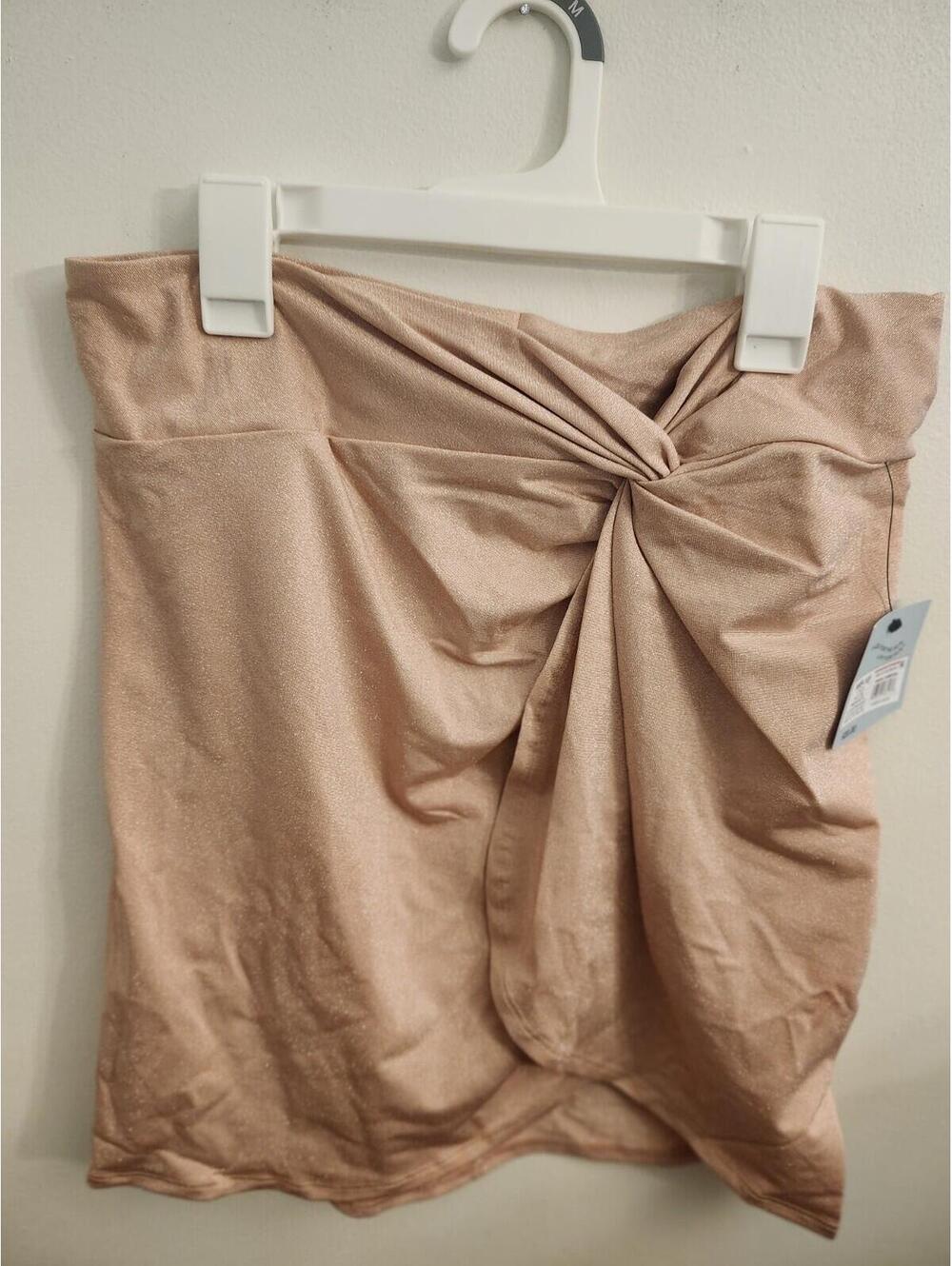 Women's Sparkle Twist, Pink Skirt Swim Suit Cover Up, by Shade & Shore Sz M NWT